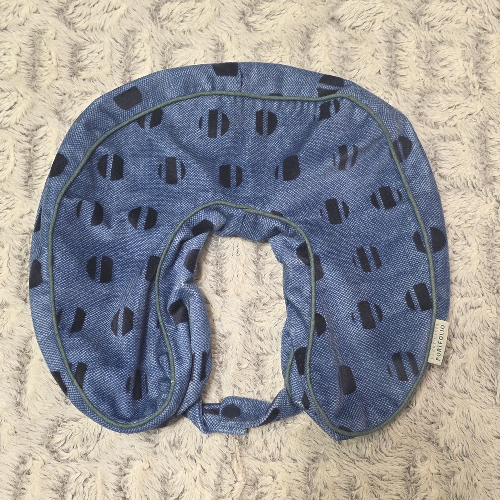 Travel Pillow Cover ONLY - Perry Ellis Portfolio - Blue